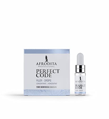 Afrodita Professional PERFECT CODE FILLER-DROPS-Konzentrat | 5ml | 60% Peptide-Komplex | Dermatologisch getestet | Alle Hauttypen | Vegan