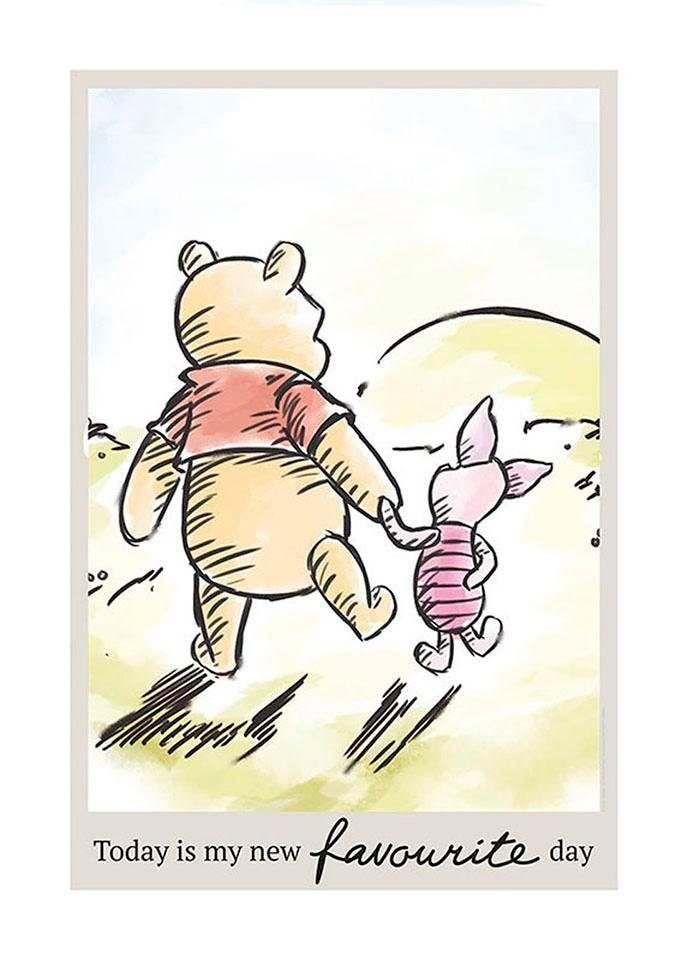 Komar Poster "Winnie Pooh Today", Disney, (1 St.)