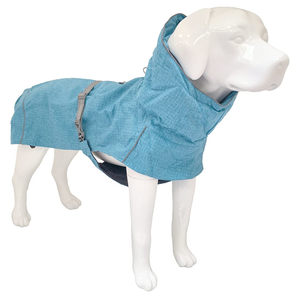 Croci Hiking Hundemantel, wasserdicht, für Hunde, Makalu, wärmeregulierendes Futter, Türkis, 50 cm