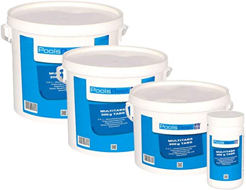 3 Kg - PoolsBest® Chlor Multitabs 5in1, 200g Tabs
