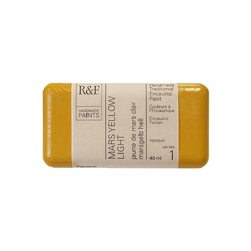 R&F Encaustic 40ml Paint, Mars Yellow Light by R&F Encaustic Paints