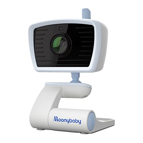 MoonybabyTyp-E Zusatzkameraeinheit für QuadView 30 und QuadView 40, 720P HD Auflösung, Schlaflied, Infrarot Nachtsicht und Wärmesensor