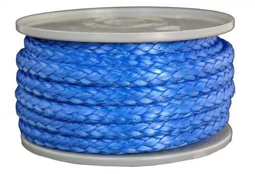 Dyneema Seil Flechtleine Dyneemaseil Farbe blau Durchmesser 8mm - 5.300 daN - Länge: 10 Meter