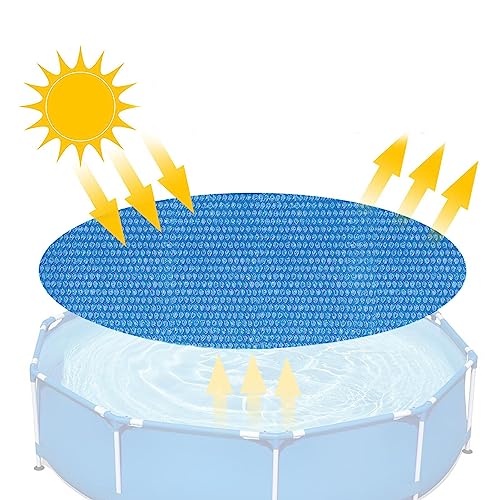 Lumiscent Pool-Solarabdeckung - Schwimmbadschutz-Rundabdeckung - Staubdichter Inground-Schwimmbeckenschutz, wasserdichte Solar-Schwimmbeckenabdeckung für das Schwimmbad im Freien
