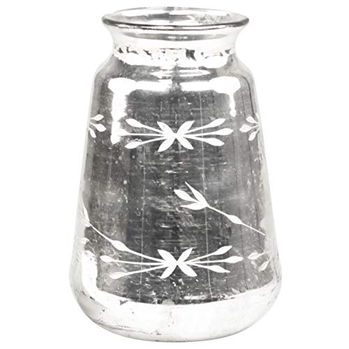 Chic Antique Vase mit Schliff Antik Silber Bauernsilber 2 Größen (H 20 cm)