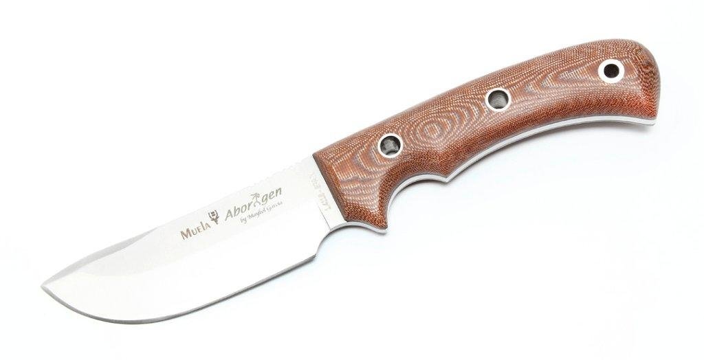 Muela Unisex – Erwachsene Aborigen braun Messer, Silber, one Size