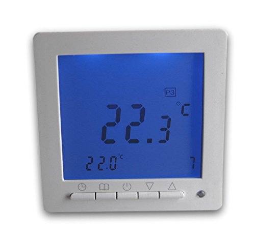 SM-PC®, Digital Thermostat ´Aufputz´ für Fussbodenheizung max 16A, großes Display, Wochenprogramm #ap894