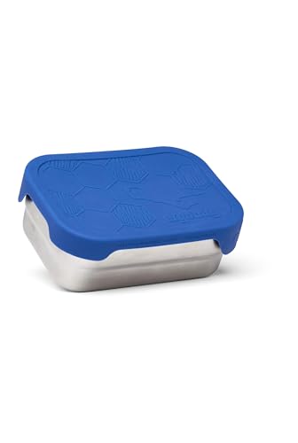 ergobag Brotdose - Trennfach für Obst, BPA-frei - Torwart - Blau