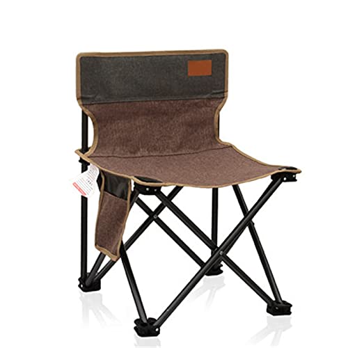 XANAYXWJ Grauer Outdoor-Klappstuhl mit Kunstrücken-Design - Kompakte Aufbewahrung, dient auch als Tisch- und Stuhlset - Kleiner Hocker zum Angeln im Freien - Maße: 72,5 x 48 x 48 cm