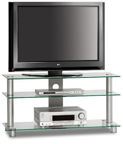 Just-Rack TV 1053 Aluminium Universalmöbel für Flachbildschirme, TV - und Audio Geräte