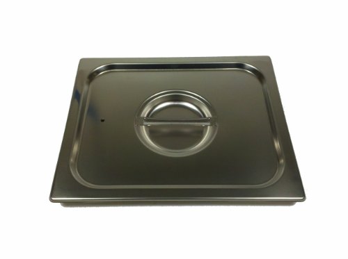 Paderno World Cuisine 12 1/2 inches by 10 1/2 inches Stainless-steel Lid with Seal for Hotel Pan - 1/2