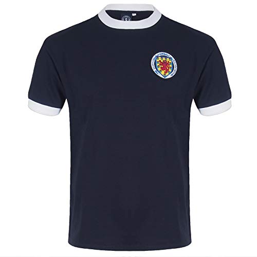 Schottland - Herren Retro-Trikot von 1967/ WM 1978 - Offizielles Merchandise - Geschenk für Fußballfans - Dunkelblau - 1967 Nr. 10 - S