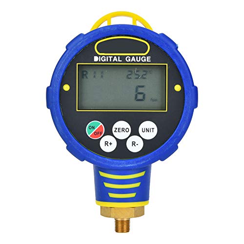 1/8in NPT Digitales Manometer Niederdruck-Klimaanlage Vakuum-Messgerät Kältemittel R32