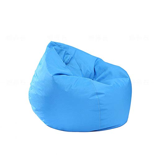 Sitzsack für Kinder und Erwachsene, wasserdicht, mit Reißverschluss, ohne Füllung, ideal für Gaming-Stühle und Gartenstühle, für den Gebrauch drinnen und draußen himmelblau