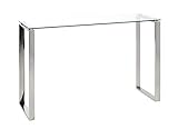 HAKU Möbel Konsole, Edelstahl, edelstahl, B 120 x T 40 x H 78 cm