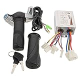 Viviance 24V 500W Motorcycle Brush Speed Controller & Scooter Throttle Twist Grips
