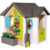 Smoby - Gartenhaus für Kinder, mit Gartenwerkzeug, 6 Blumentöpfen, Vogelhaus, Arbeitstisch, ab 2 Jahren