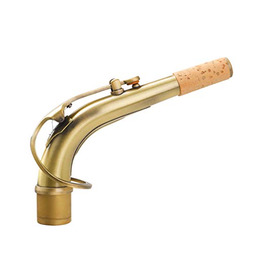 SUPVOX Altsaxophon Sax Biegen Hals Messing Material Saxophon Ersatz Zubehör 24 5Mm (Gelb)