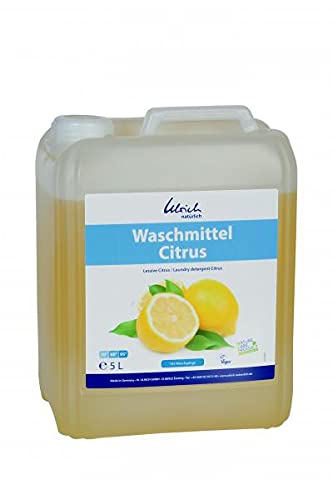 Waschmittel Citrus, flüssig 5l - Neue Rezeptur - Ulrich natürlich