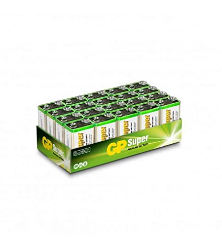 Super-Alkaline-Batterie 9 V (Packung mit 20 Stück)