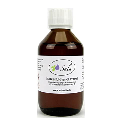 Sala Nelkenblütenöl Gewürznelke ätherisches Öl naturrein (250 ml Glasflasche)