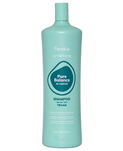 Fanola Vitamins, Pure Balance Shampoo Purificante Antiforfora, 1000 ml