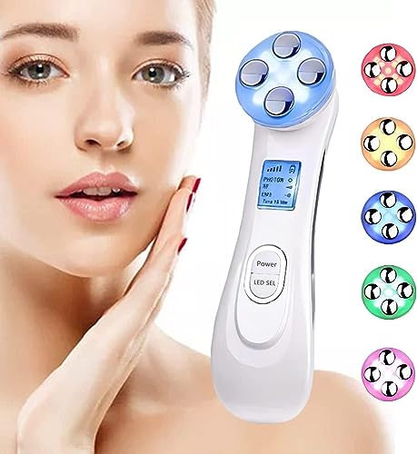 Hochfrequenz-Gesichts- und Körperapparat, 6 Modi, LED-Lichttherapie, Gesichtsgerät Radiofrequenz, Anti-Falten, Anti-Aging