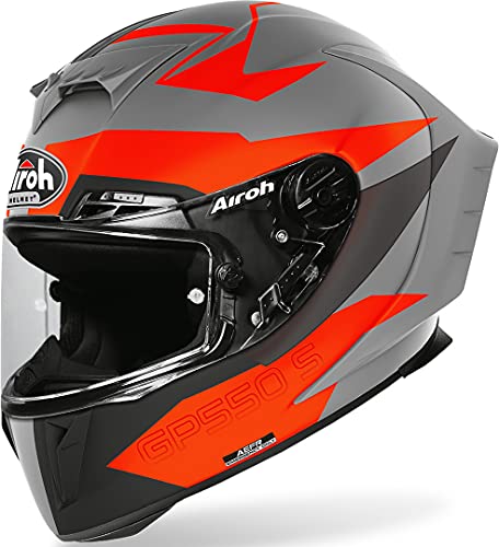 Airoh Herren Gp55vek16 Helmet, orange, M