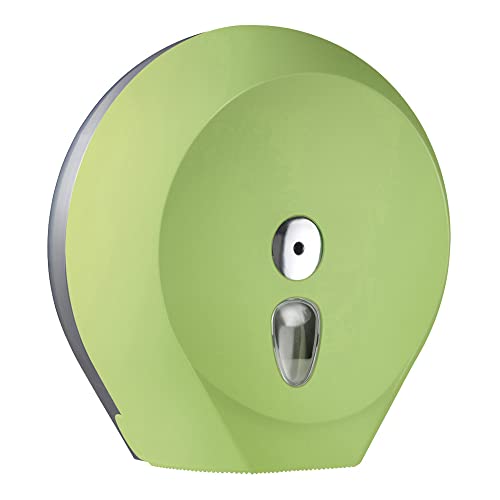 Mar Plast A75810VE Toilettenpapier, Jumbo, Soft Touch Grün/durchsichtig, 335 x 128 x 128mm