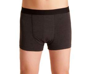 Waschbare Herren Inkontinenz-Shorts, Unterhose mit Saugeinlage, dunkelgrau/melange, ActivePro Men Super Plus (XL)