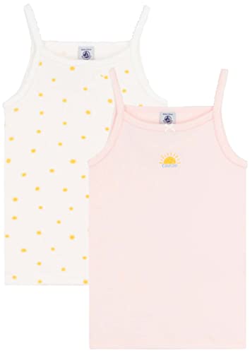 Petit Bateau Mädchen A04EC Hemden, Fleur + Marshmallow/ORGE, 12 ANS