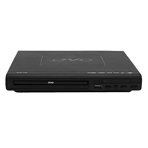 MANDDLAB Tragbarer DVD-Player für TV, USB-Port, kompakt, Multiregion, DVD/SVCD/CD-Player, mit Fernbedienung, nicht kompatibel mit HD