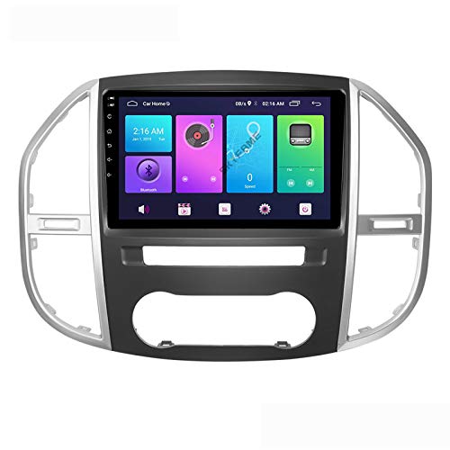 Android 10.0 Auto Stereo 2 Din Head Unit für Mercedes Benz Vito 2016-2019 GPS Navigation 10 Zoll Touchscreen MP5 Multimedia Player Radio Video Receiver mit 4G WiFi DSP