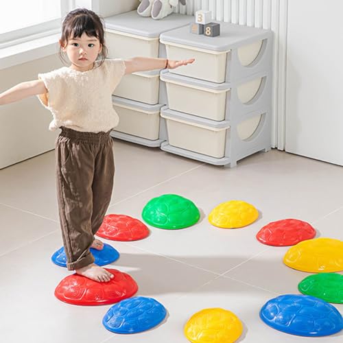 WOBBLO Sprungbretter für Balance-Blöcke im Innen- und Außenbereich fördern die Koordination für Pomoting-Fähigkeiten zur Koordinierung von Hindernisläufen, sensorisches Spielzeug