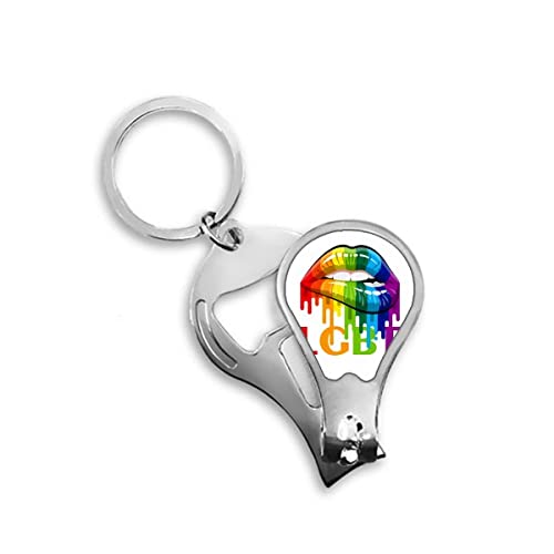 Gender Differenzation Identity Rainbow Equality Fingernagel Clipper Cutter Opener Keychain Schere
