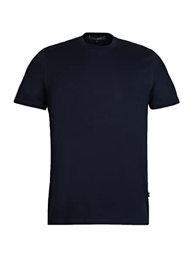 ROY ROBSON, T-Shirt Rippkragen - Weicher Griff in dunkelblau, Shirts für Herren