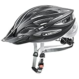 uvex oversize - sicherer Allround-Helm für Damen und Herren - individuelle Größenanpassung - optimierte Belüftung - black matt silver - 61-65 cm