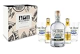 Gin Tonic Set/Geschenkset - The Duke Munich Dry Gin 0,7l 700ml (45% Vol) + 2x Gläser + 2x Fever-Tree Tonic Water 200ml - Inkl. Pfand MEHRWEG