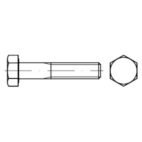 Sechskantschraube mit Schaft ISO 4014 Stahl 10.9 M14x120