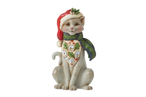 Heartwood Creek By Jim Shore Christmas Cat Mini Figurine