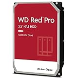 WD Red Pro interne Festplatte 4 TB (3,5 Zoll, NAS Festplatte, 7.200 U/min, 256 MB Cache, SATA 6 Gbit/s, NASware-Technologie, für NAS-Systeme im Dauerbetrieb, stoßfest) rot