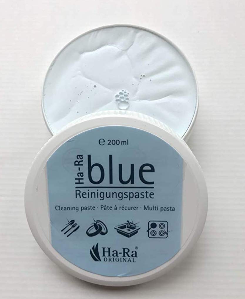 Ha-Ra blue Reinigungspaste 200 ml I Putzstein Universalreiniger für Oberflächen I hautfreundlicher Power Reiniger I Reinigungsmittel für Metall & Naturstein I Wunder-Reiniger Haushalt