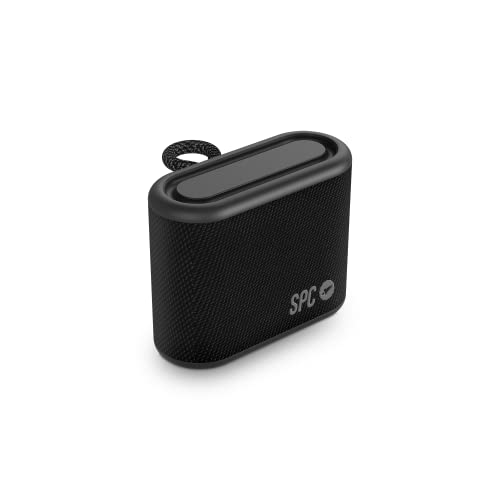 SPC Sound MINIMAX– Tragbarer Bluetooth-Lautsprecher, kompakte Größe, Lange Akkulaufzeit von 24 Stunden, leistungsstarker Akku, 5W, IPX7-Wasserdichtigkeit, True Wireless Stereo, USB-C, Textildesign