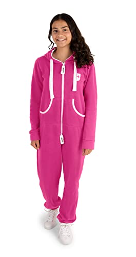 Gennadi Hoppe Kinder Jumpsuit Overall Jogger Trainingsanzug Mädchen Anzug Jungen Onesie H6276 pink 3-4