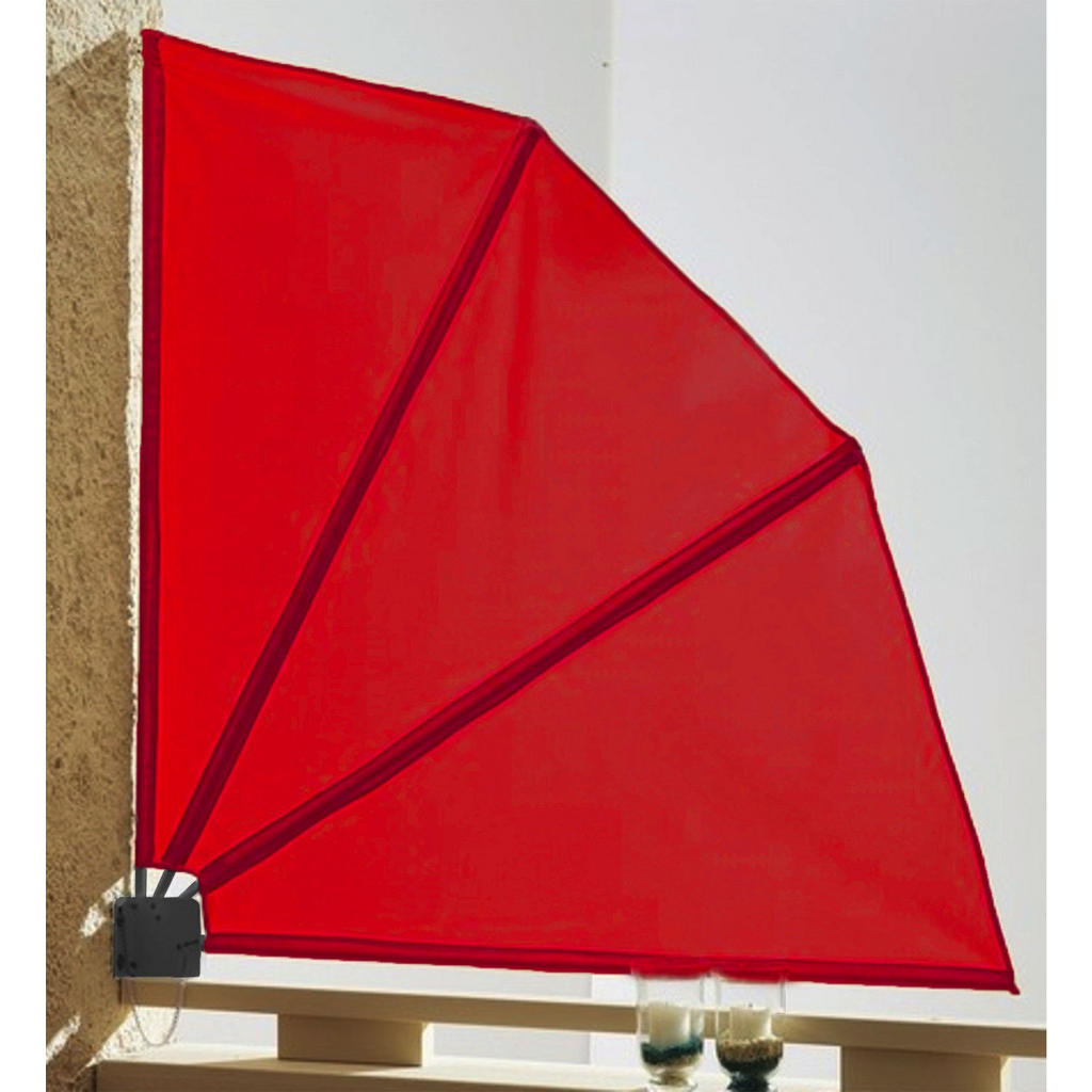 Grasekamp Doppelpack Balkonfächer rot Polyester-Mischgewebe B/L: ca. 140x140 cm 4