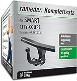 Rameder Set, Anhängerkupplung starr + 13pol Elektrik kompatibel für SMART City-Coupe (117824-03401-1)