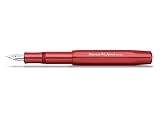 Kaweco Füllfederhalter Al Sport Rot I Premium Füllfederhalter Luxus für Tintenpatronen mit hochwertiger Stahlfeder I Kaweco Sport Füller 13,5 cm Deep Red Federbreite: M (Medium)