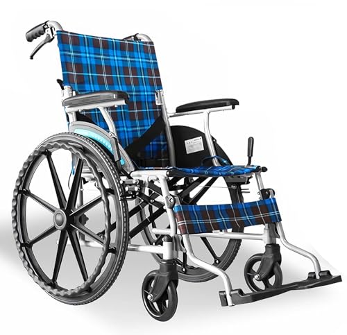 Rollstuhl Faltbar Leicht Rollstühle Mit Selbstantrieb, Aluminium Reiserollstuhl Für Behinderte Und Senioren, Ultraleicht Rollstuhl