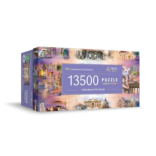 Trefl 81030 Puzzle UFT: Cities Beyond The Clouds, Mehrfarben, Extra Large