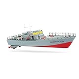 Cartronic Seamaster 2.4 GHz Torpedo Boot T-324, 50 x 12 x 16 cm I Ferngesteuertes Schiff mit Licht I Bis zu 80 m Reichweite I RC funkgesteuertes Schiff ab 14 Jahre